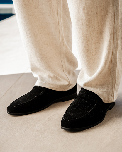 Penny Loafer aus Wildleder (Old Money)